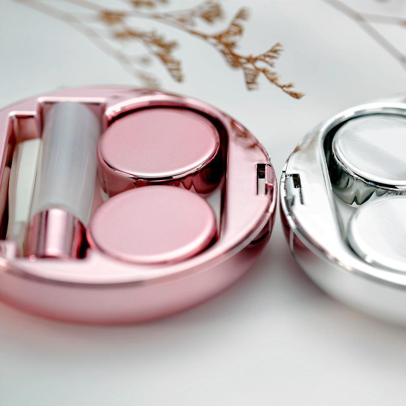 Contact lens case beauty girl lens box storage colored contact lenses