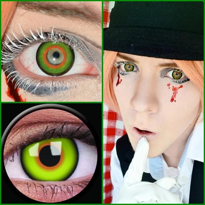 cosplay clown (12 months) colored contact lenses