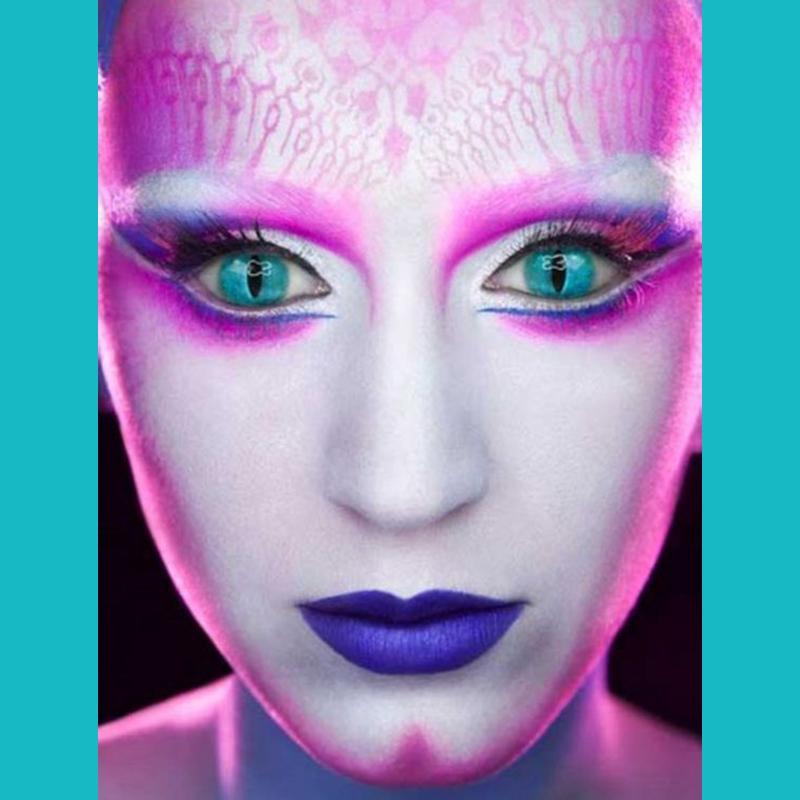 cosplay cat eye green (12 months) colored contact lenses