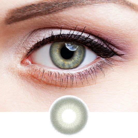 Seductive Green colored contact lenses