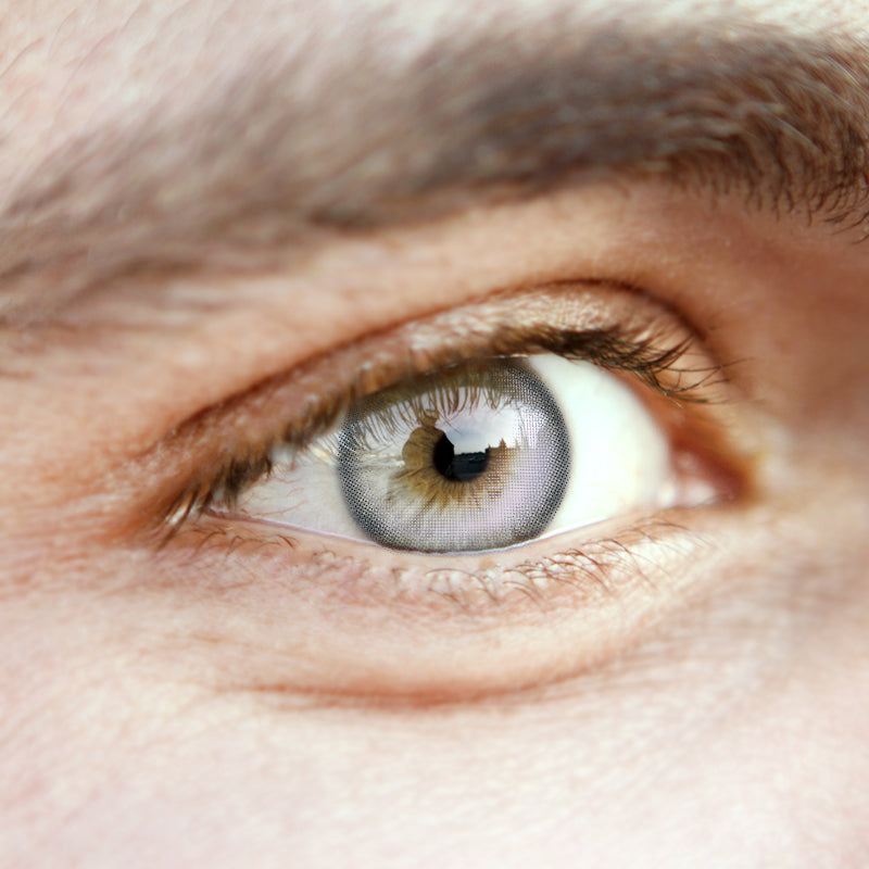 Men' Half Moon High-Gloss Purple | Moxielens Aurora Veil Colored Contacts -- Aurora Veil colored contacts | Moxielens