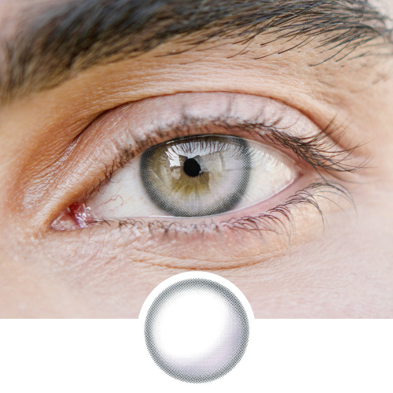 Men' Half Moon High-Gloss Purple | Moxielens Aurora Veil Colored Contacts -- Aurora Veil colored contacts | Moxielens