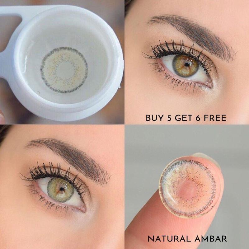 Natural Amber (12 Month) colored contact lenses