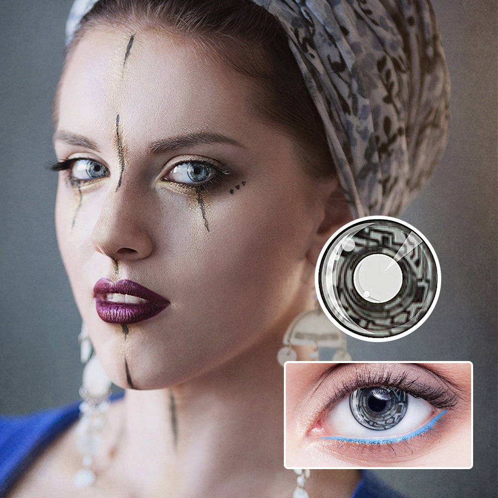 Biohazard colored contact lenses by Moxielens