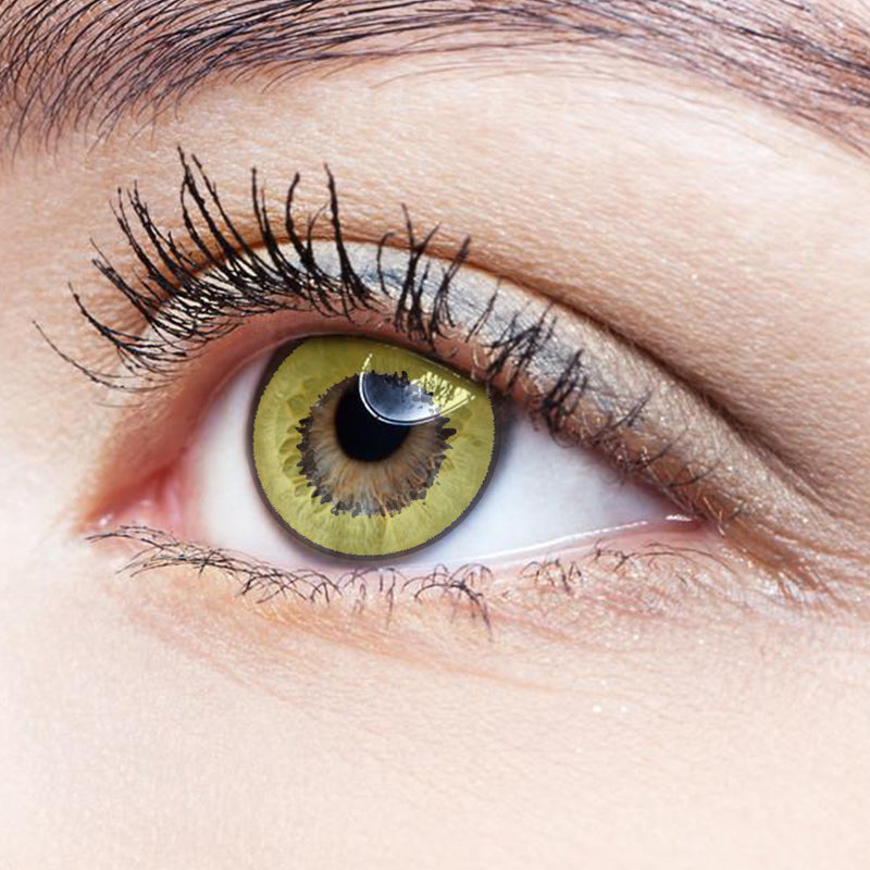 Harajuku Storm Yellow | Moxielens Fantasy FX Colored Contacts -- Fantasy FX colored contacts | Moxielens