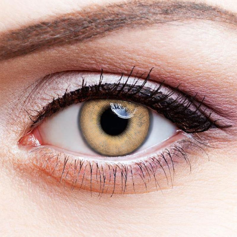 Russian Girl Brown colored contact lenses
