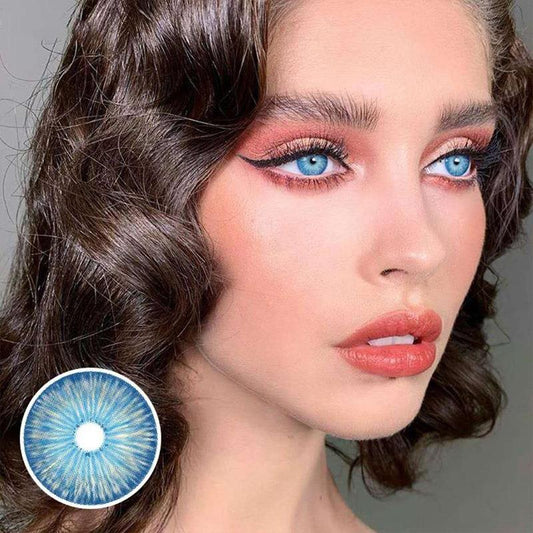 Blue fireworks (12 months) contact lens colored contact lenses