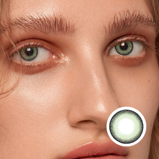 Green Leaf Wizard | Moxielens Botanical Haze Colored Contacts -- Botanical Haze colored contacts | Moxielens