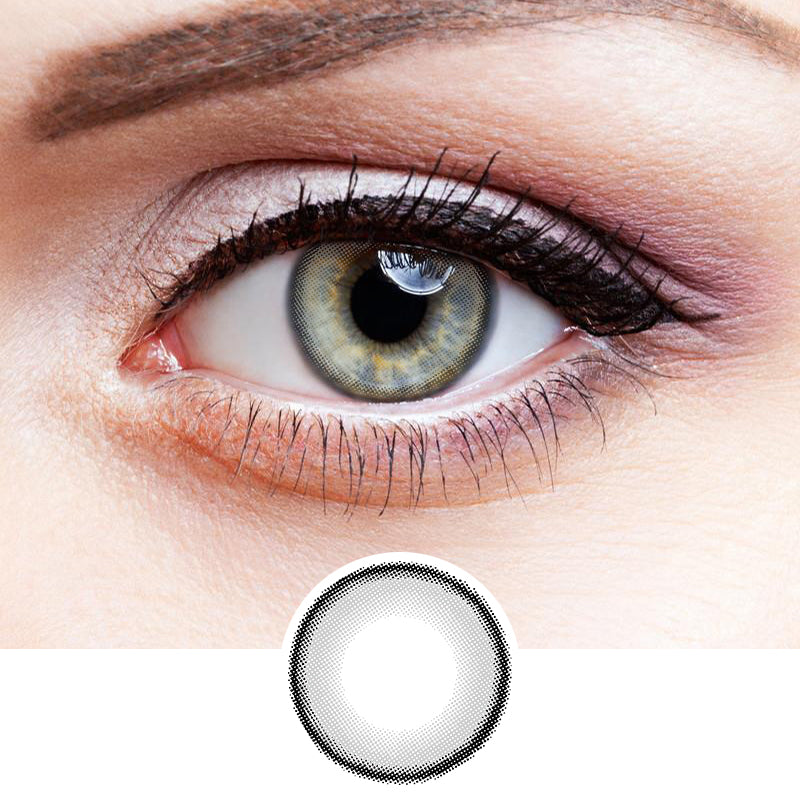 Morning Dew Ash colored contact lenses