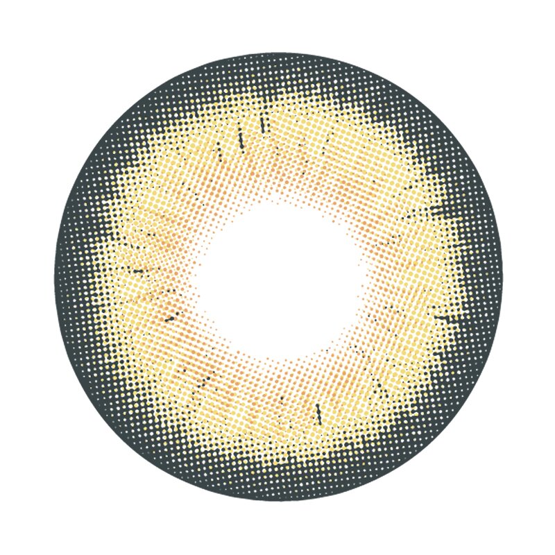 Cocoa rolls colored contact lenses