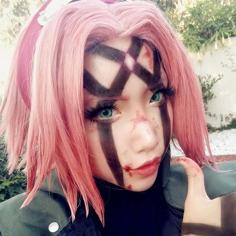 Cosplay game dark green (12 months) colored contact lenses