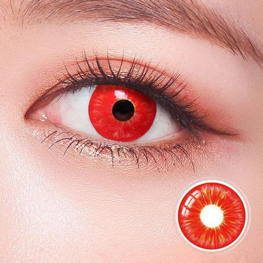 cosplay Halloween red eyes (12 months) colored contact lenses