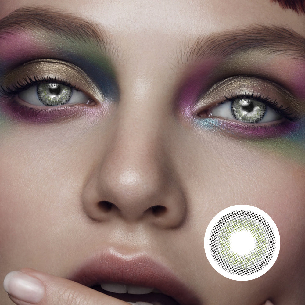 Green Peach Grey | Moxielens Moonlight Colored Contacts -- Moonlight colored contacts | Moxielens