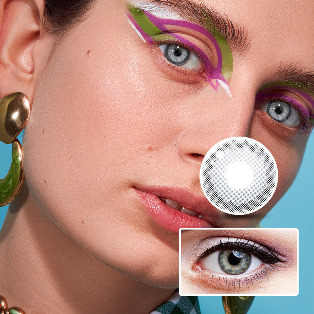 High-Grade Gray colored contact lenses