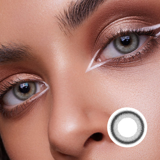 Little Black Ring Black | Moxielens Midnight Edge Colored Contacts