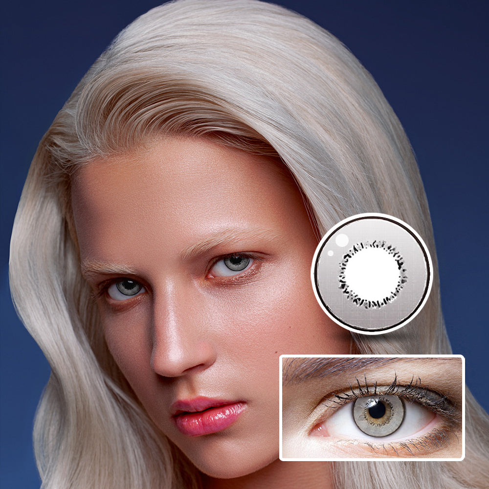 Harajuku Storm Grey colored contact lenses