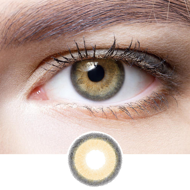 Fragrant Honey Brown colored contact lenses
