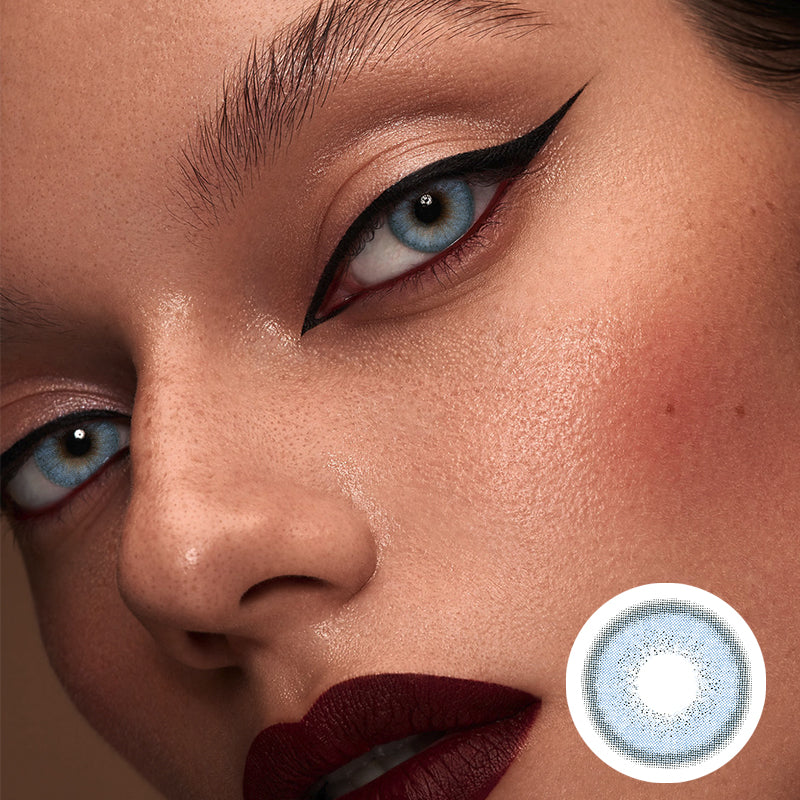 Aquaman Blue colored contact lenses by Moxielens