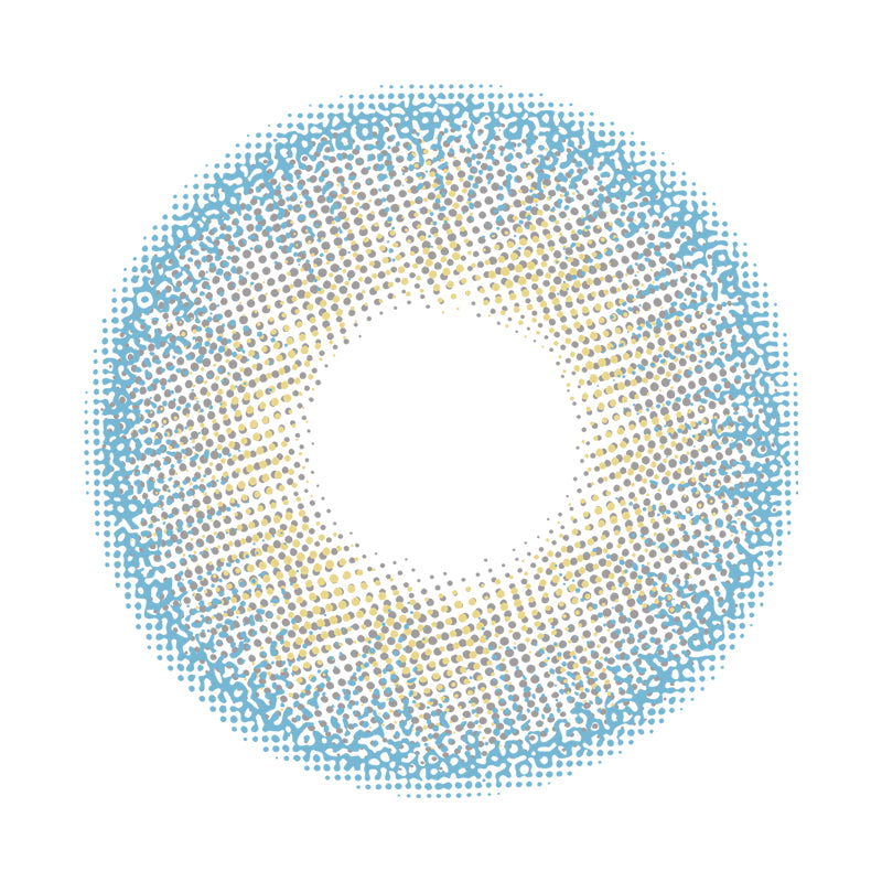 Small Pineapple Gray colored contact lenses