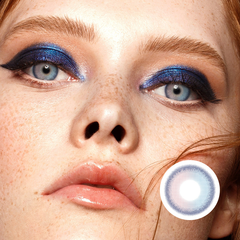 Half Sugar Evening-Pink Blue | Moxielens Ocean Mist Colored Contacts -- Ocean Mist colored contacts | Moxielens