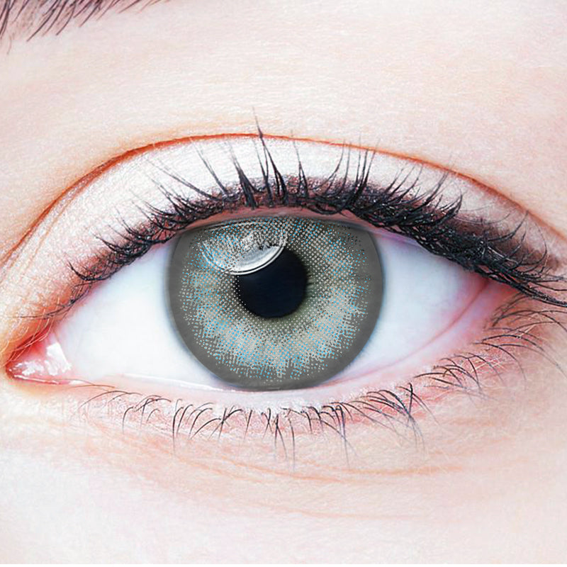 Black Goat Gray colored contact lenses