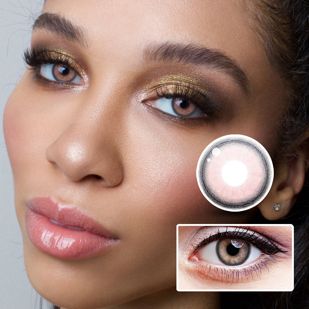 Pear Pear Powder | Moxielens Rosy Bloom Colored Contacts -- Rosy Bloom colored contacts | Moxielens