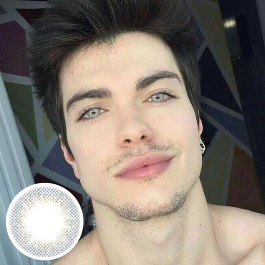 Men's white gold (12 months) colored contact lenses