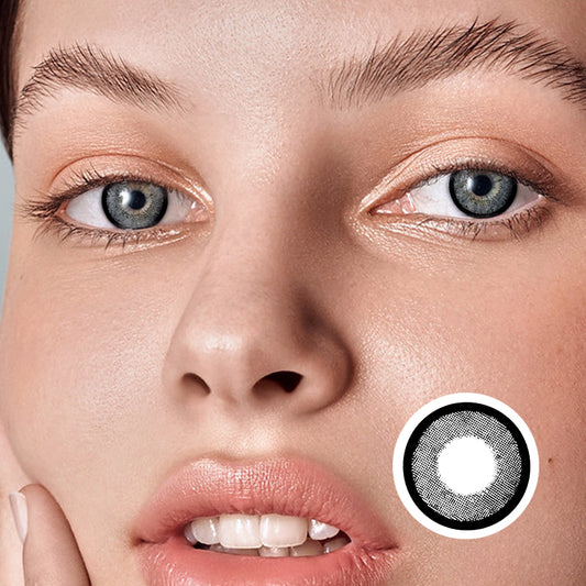 Arashi Grey colored contact lenses by Moxielens