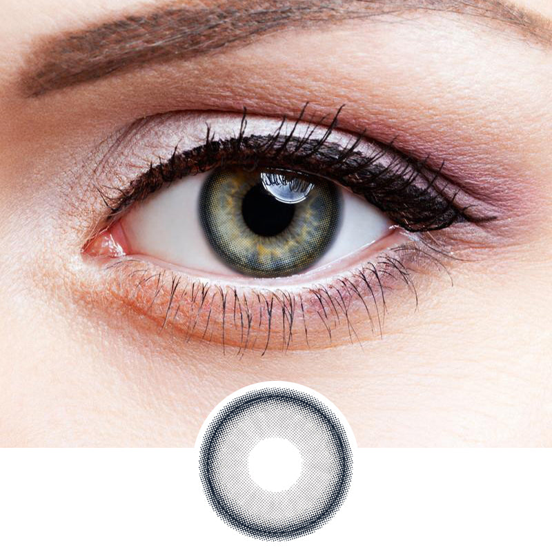 Pear Gray colored contact lenses