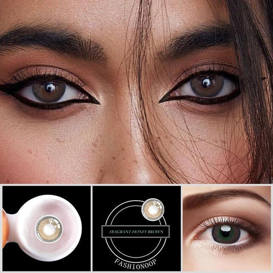 Eye Circle Lens Fragrant Honey Brown colored contact lenses