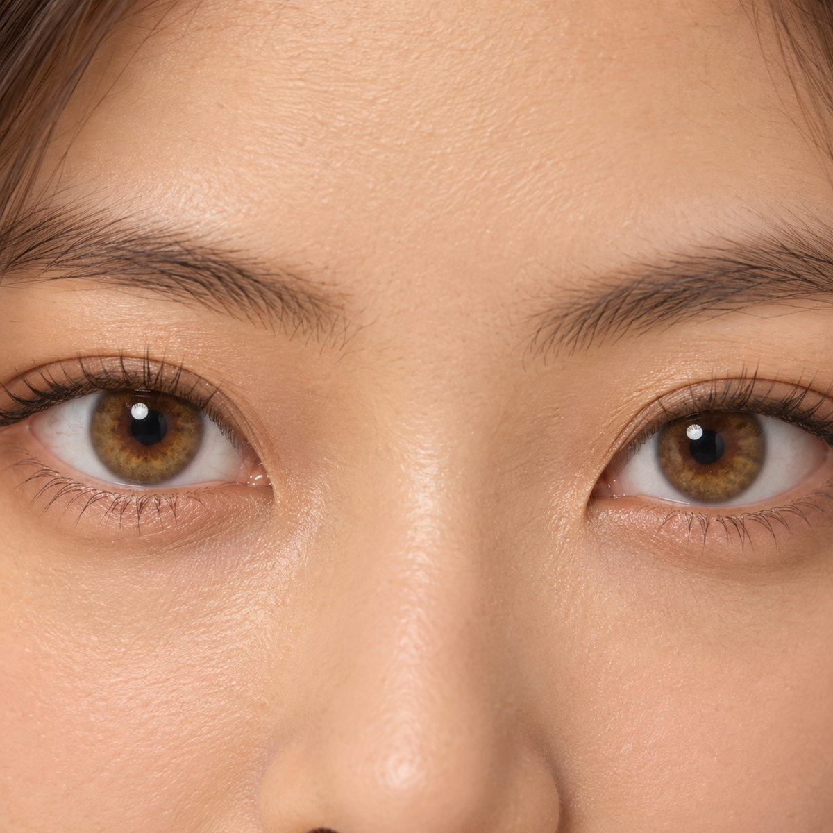 Honey Toffee Feather Blend colored contacts - proven warm-brown demand translated into a brighter supplier-friendly hazel three-tone lens