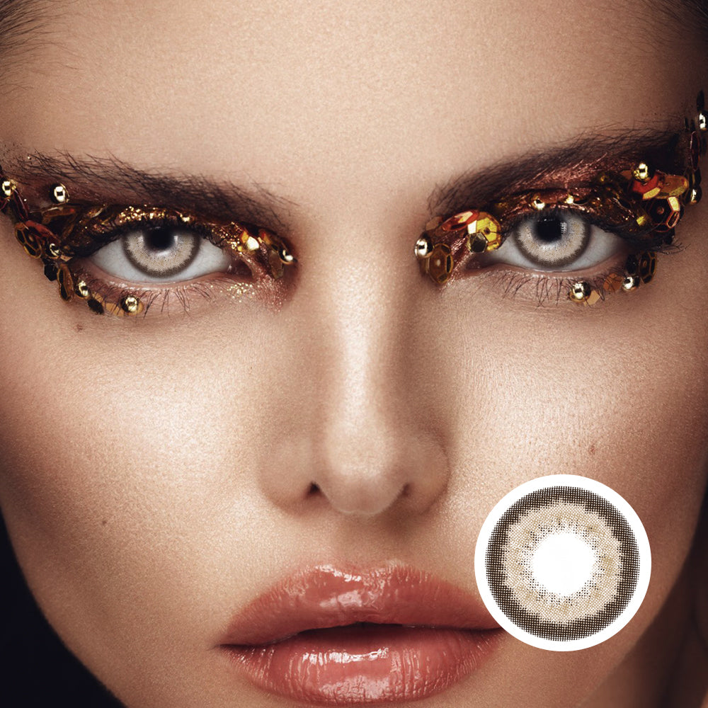 Black Mamba Brown colored contact lenses by Moxielens