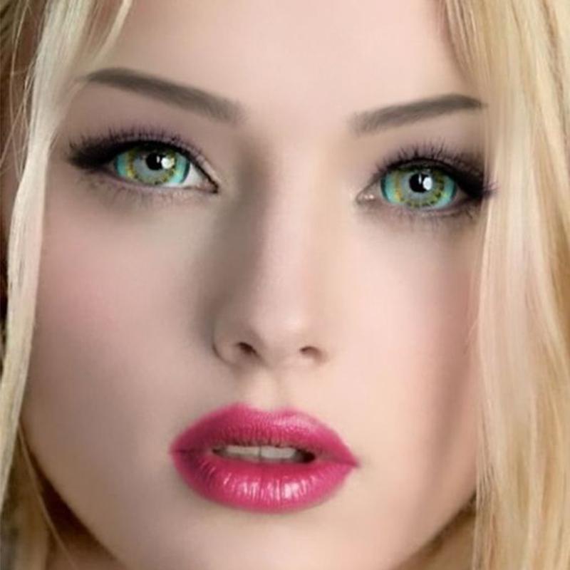 Egyptian shiny green contact lenses (12 months) invisible eyes colored contact lenses