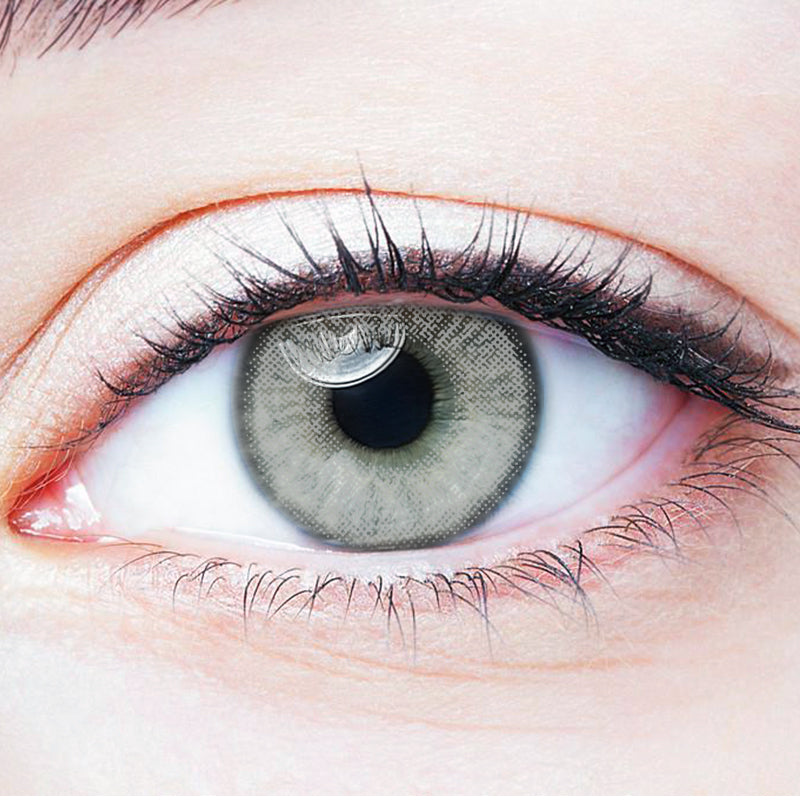 Peach Grey colored contact lenses