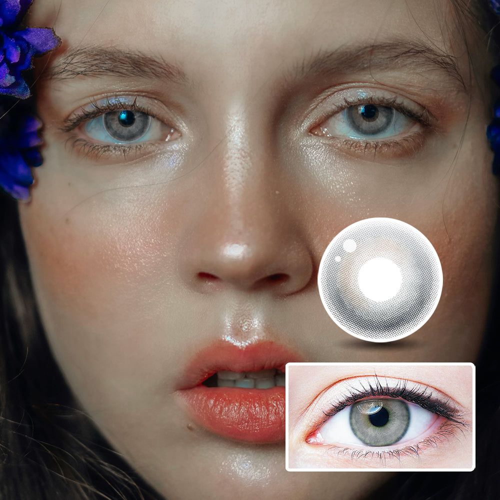 Hazy Gray Coffee | Moxielens Earth Glow Colored Contacts -- Earth Glow colored contacts | Moxielens