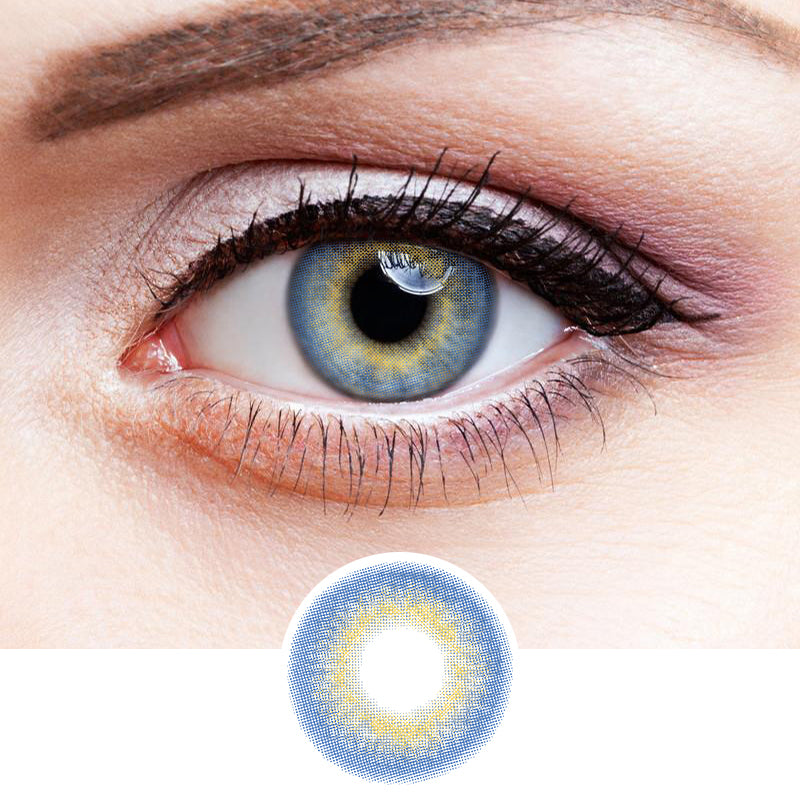 Mermaid Tear Blue colored contact lenses