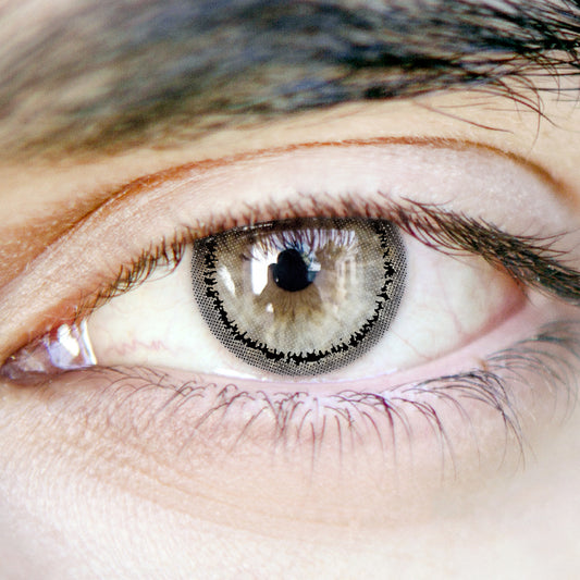 Tear Gray colored contact lenses by Moxielens