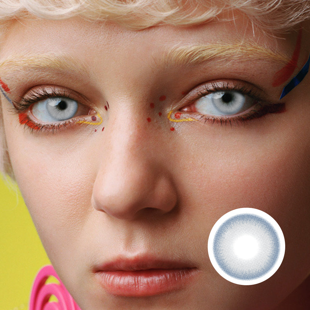 Coconut White colored contact lenses by Moxielens