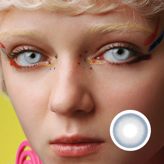 Coconut White colored contact lenses by Moxielens