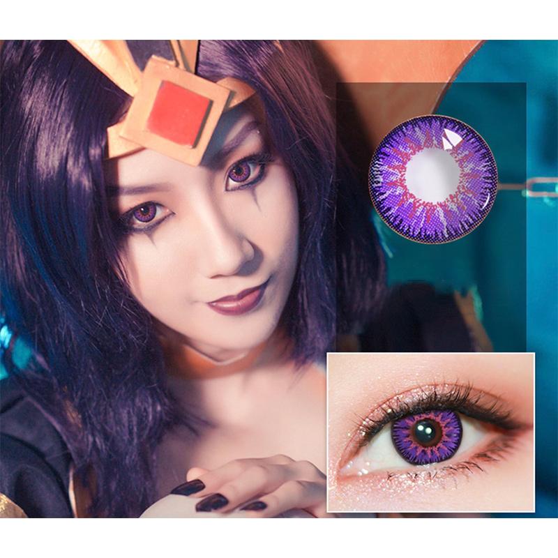 cosplay purple eyes (12 months) colored contact lenses