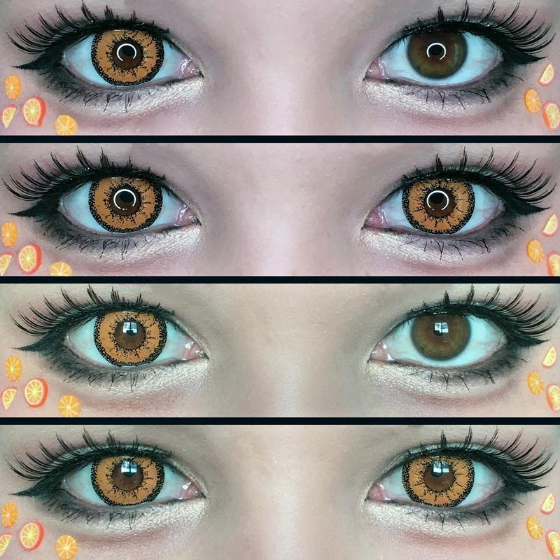 cosplay candy orange (12 months) colored contact lenses