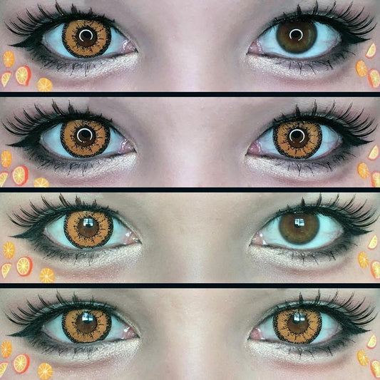 cosplay candy orange (12 months) colored contact lenses