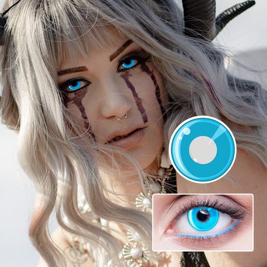 Pure Blue Flake | Moxielens Ocean Mist Colored Contacts -- Ocean Mist colored contacts | Moxielens
