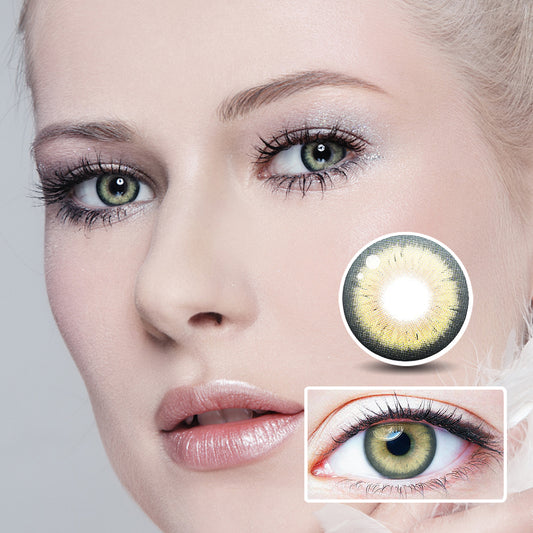 Cocoa rolls colored contact lenses