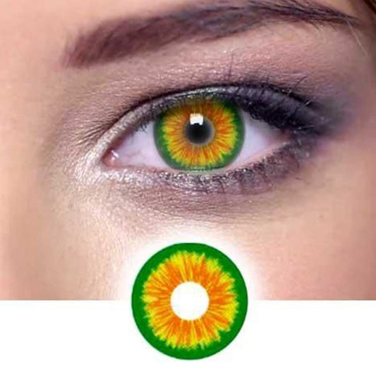 Cosplay Pumpkin (12 months) colored contact lenses