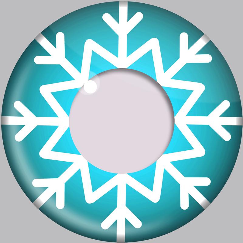 cosplay snowflake (12 months) colored contact lenses