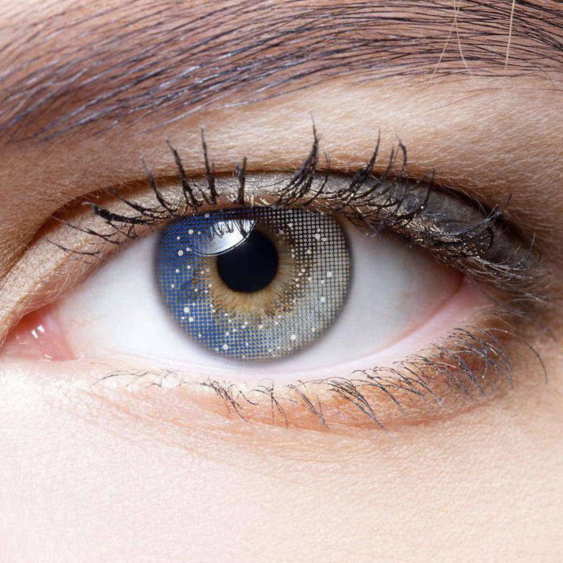 Galaxy Grey colored contact lenses