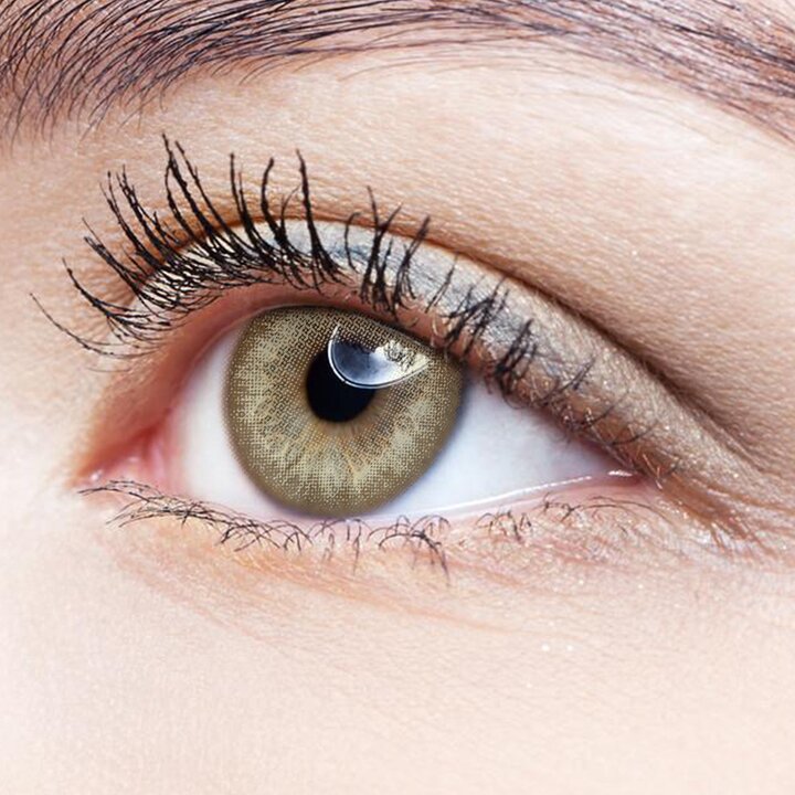 Audrey Brown colored contact lenses