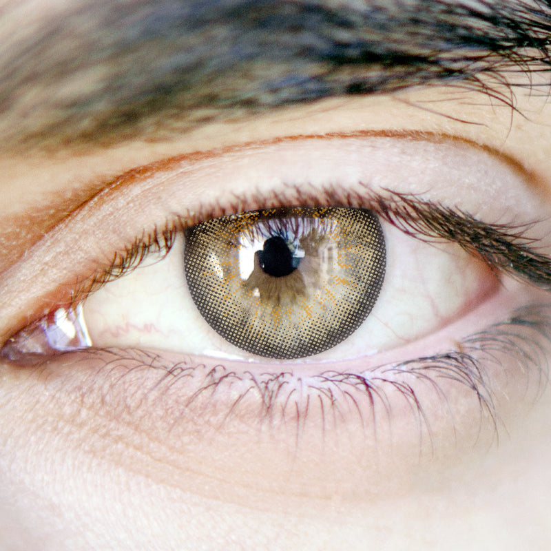Men'puff Brown | Moxielens Earth Glow Colored Contacts -- Earth Glow colored contacts | Moxielens