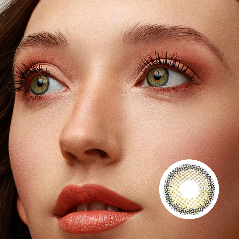 Warm Rice Brown | Moxielens Earth Glow Colored Contacts -- Earth Glow colored contacts | Moxielens